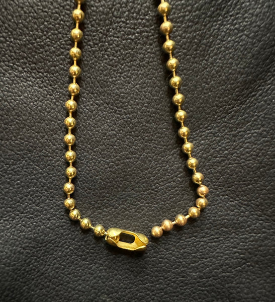 Large Brass Ball chain necklace | Giles & Brother