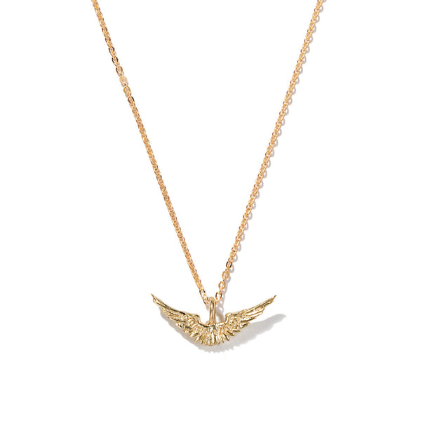 Tiny angel sales wing necklace