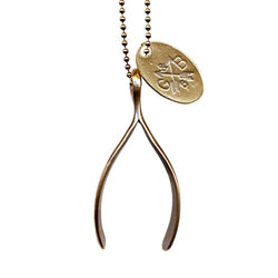 Wishbone & Dogtag Necklace | Giles & Brother