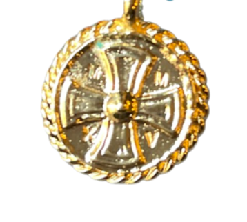 Coptic Cross Coin Pendant