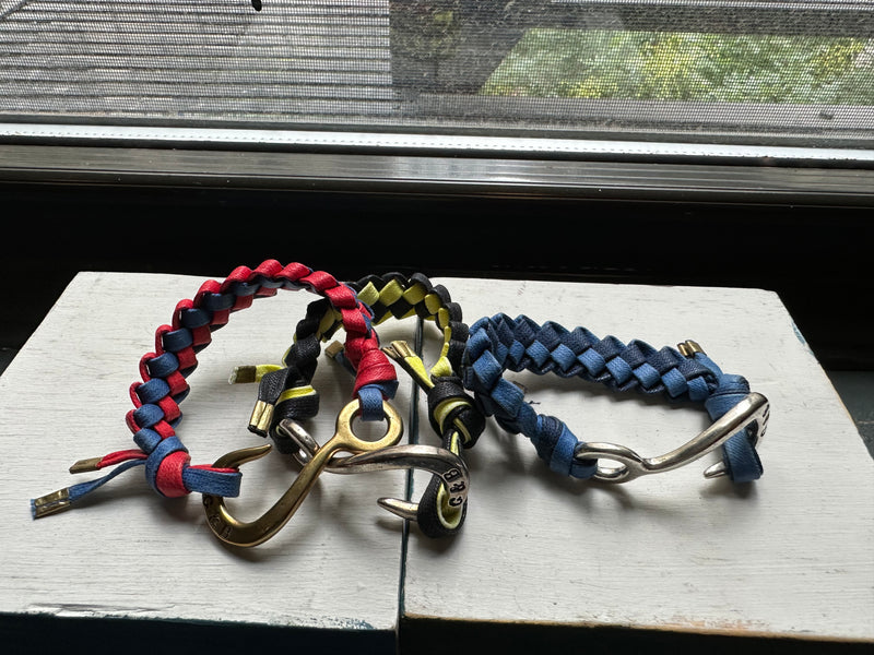 Double Color Braid with Hook Bracelet