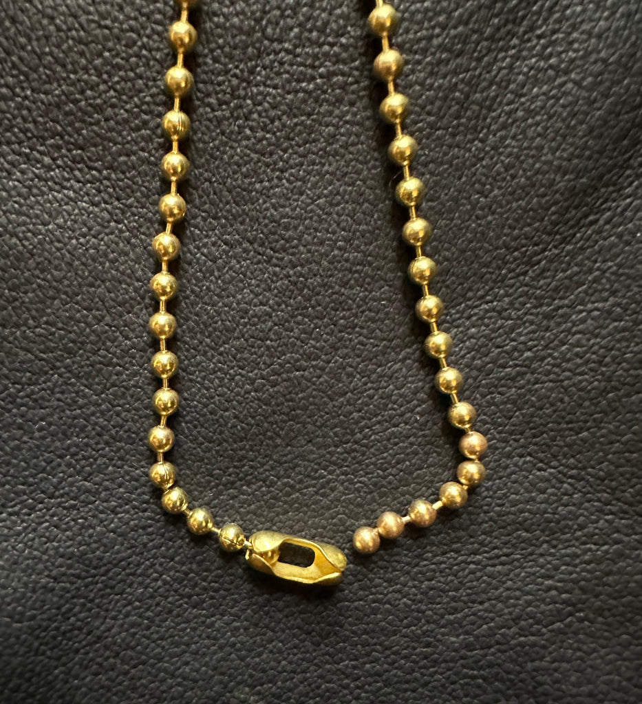 Large Brass Ball chain necklace | Giles & Brother