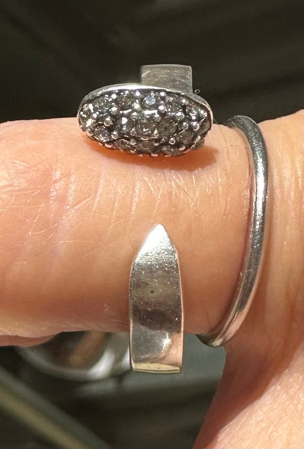 Railroad Spike Pavé Ring