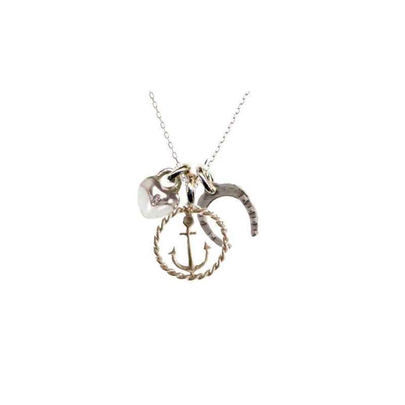 Tiny Luck, Love, And Hope Necklace | Giles & Brother