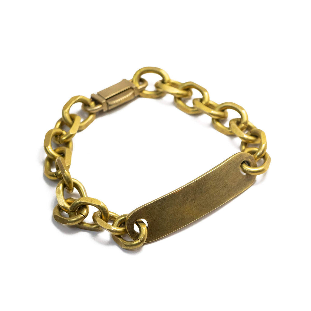 ID Bar Chain Bracelet with Box Clasp | Giles & Brother