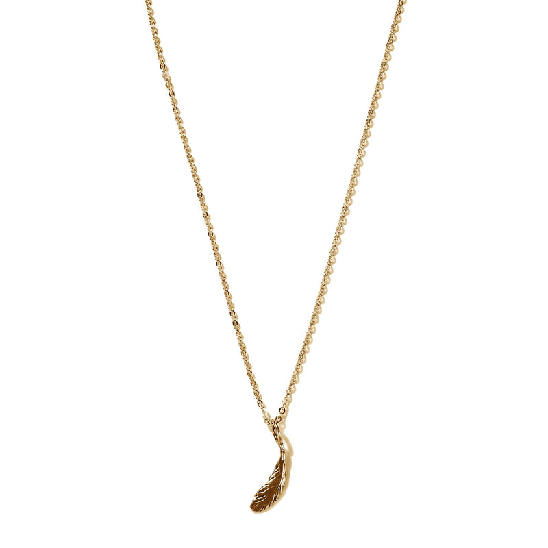 Tiny Feather Necklace | Giles & Brother