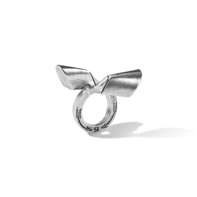 Pied-De-Biche Double Hoof Ring In Sterling Silver | Giles & Brother