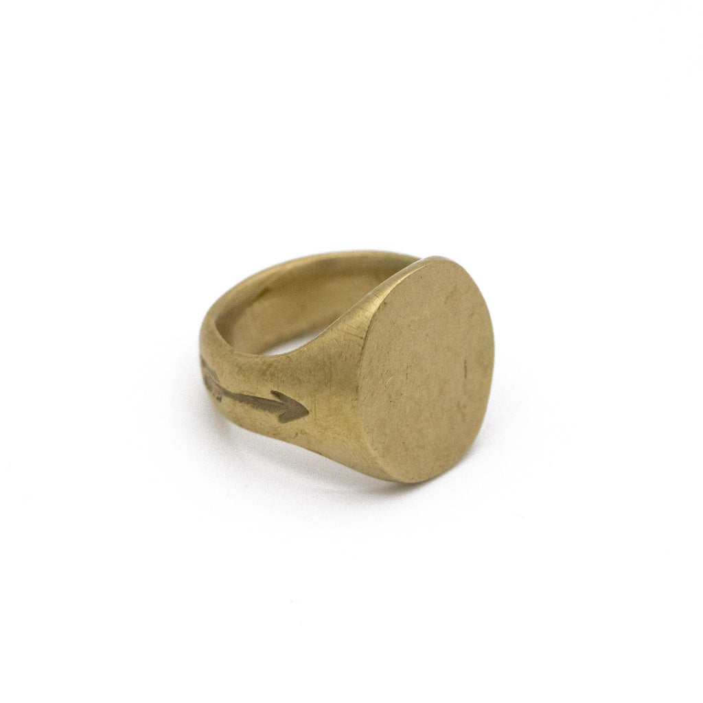 Polished Stainless Steel Signet Ring - The Abbeydale Signet, Flinn And  Steel