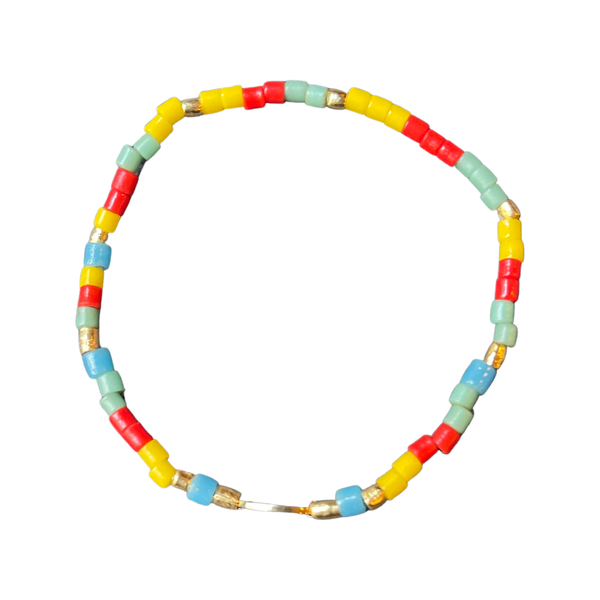 Summer 2022 Tiny Vintage Multi Color Beaded Stretch Bracelet