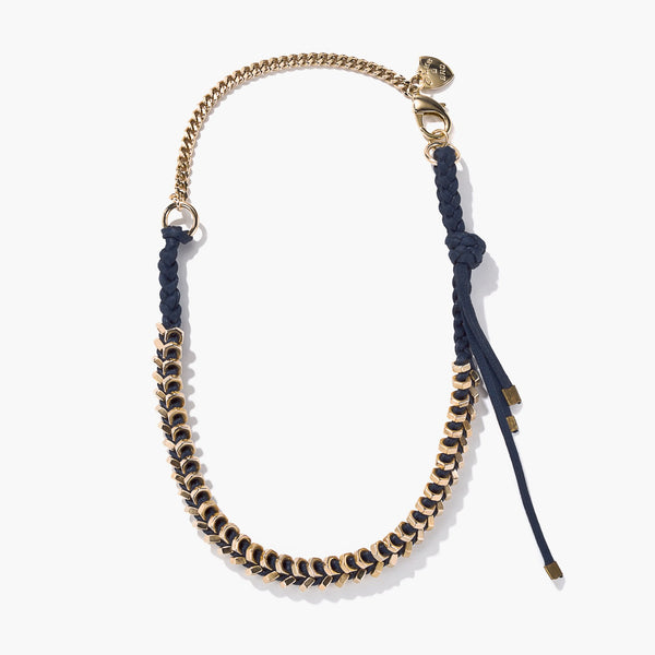 Braided Tiny Gold Hex Necklace | Giles & Brother