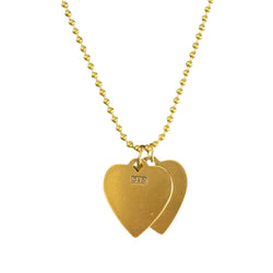 Love Is Love Heart Charm Ball Chain Necklace