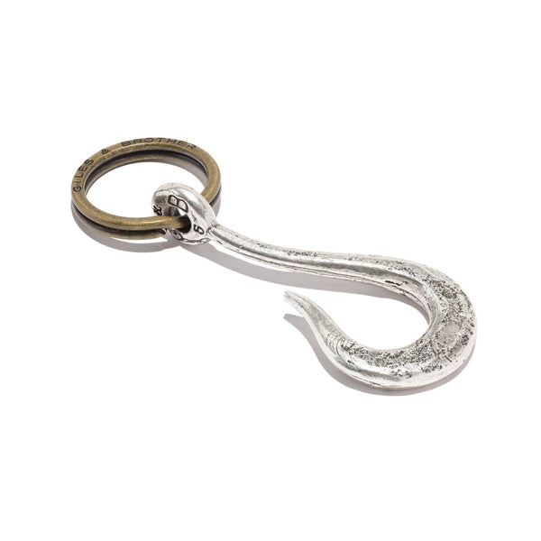 EH80012 LONESTAR ROPE RING SILVER OR BRONZE KEY FOB KEYCHAIN