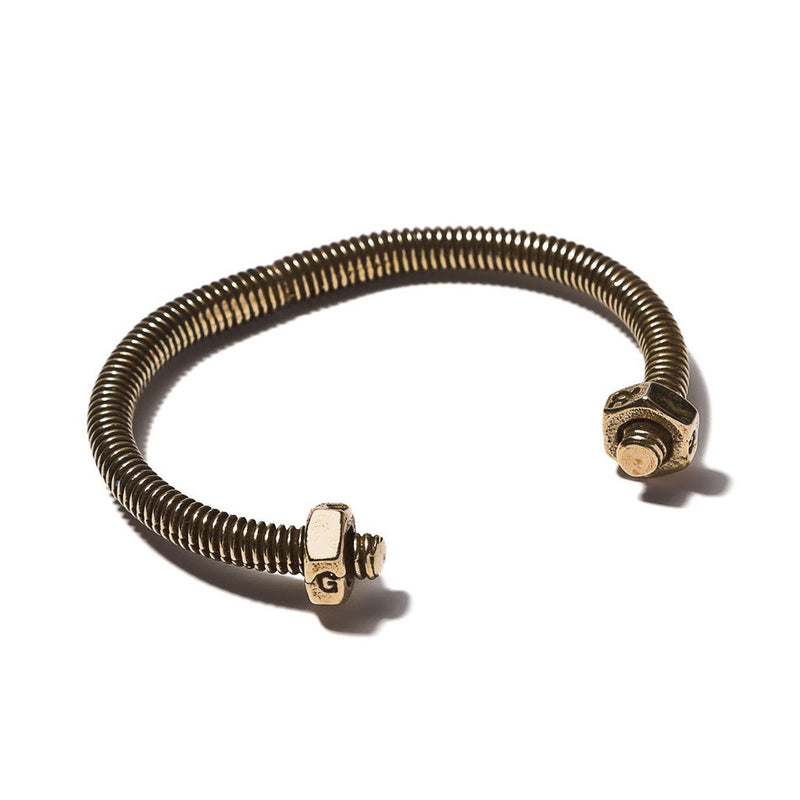 Skinny Double Nut Cuff Brass | Giles & Brother