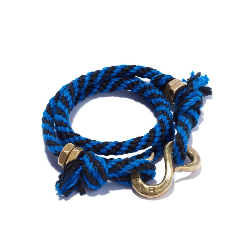 Rope S Hook Bracelet Blue & Black