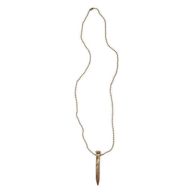 Railroad Spike Ball Chain Necklace