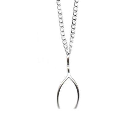 Elegant Wishbone Minimal Necklace – Blinglane