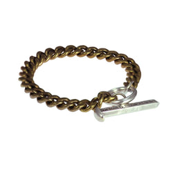 Brass And Sterling Silver Toggle Bracelet | Giles & Brother