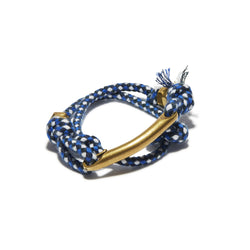 Twisted Hook Mulit Check Rope Wrap Cuff | Giles & Brother