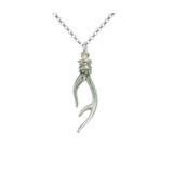 Small Antler Necklace Sterling Silver | Giles & Brother