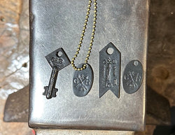 Special military black key charm