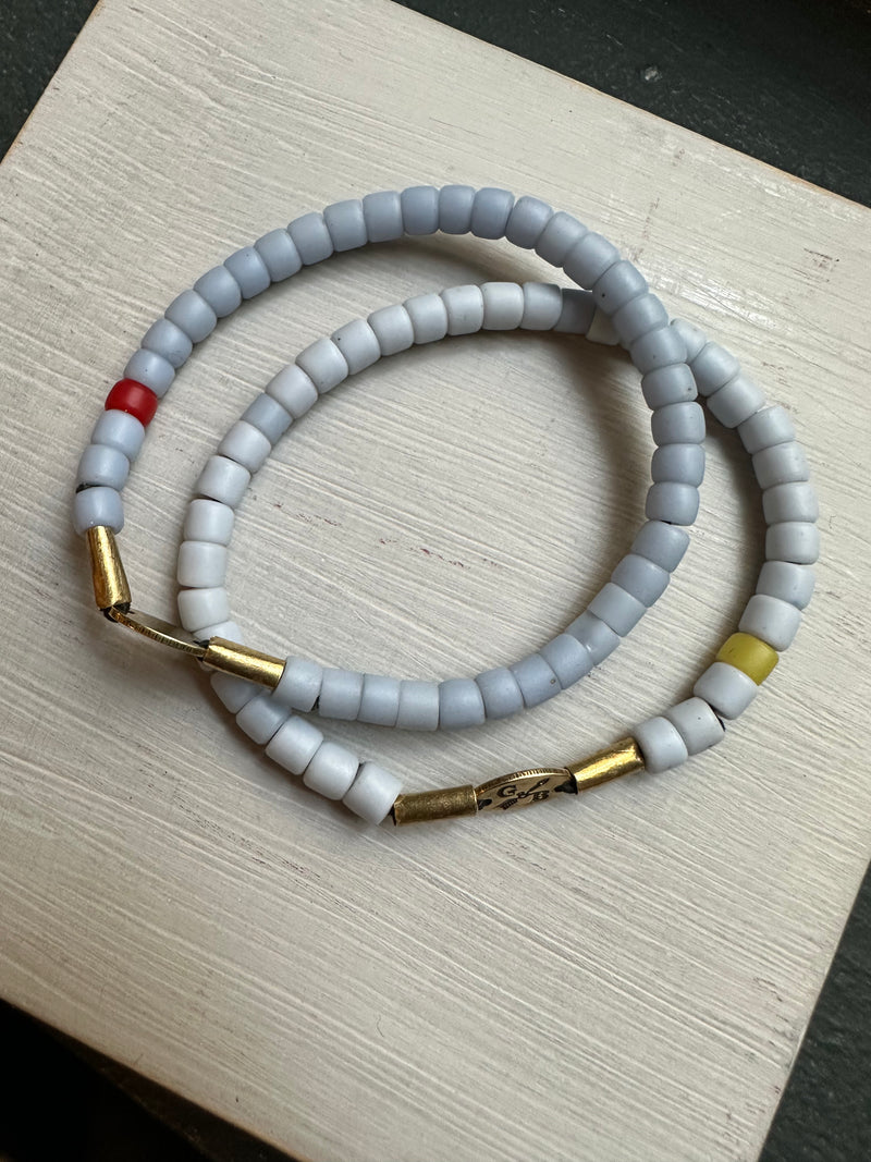 Light blue hot sale bead bracelet