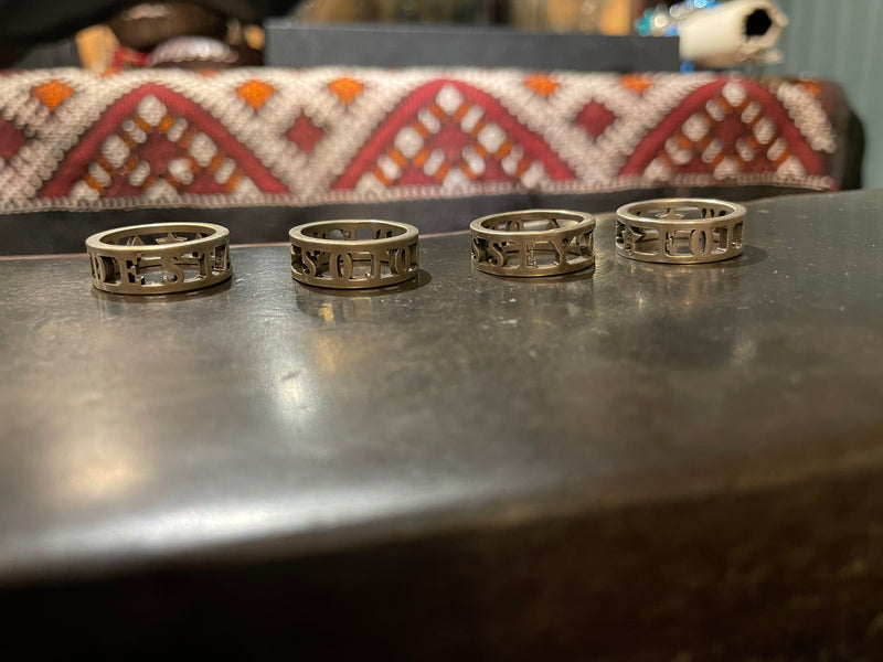 Sterling Message Ring Charms